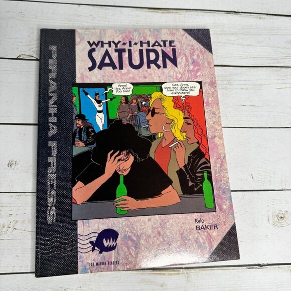 Why I Hate Saturn by Kyle Baker 1990 Hardcover Comic Graphic Novel Piranha Press - Picture 1 of 6
